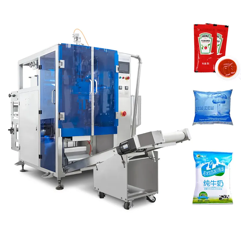 Honey hot sauce sauce sachet packing machine filling machine ketchup salad sauce bag packing machine