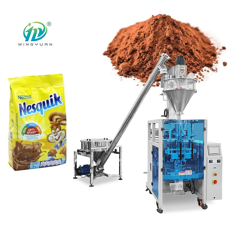 automatic vertical powder packing machine 1kg 2kg 5kg bagging cassava wheat flour packaging machine