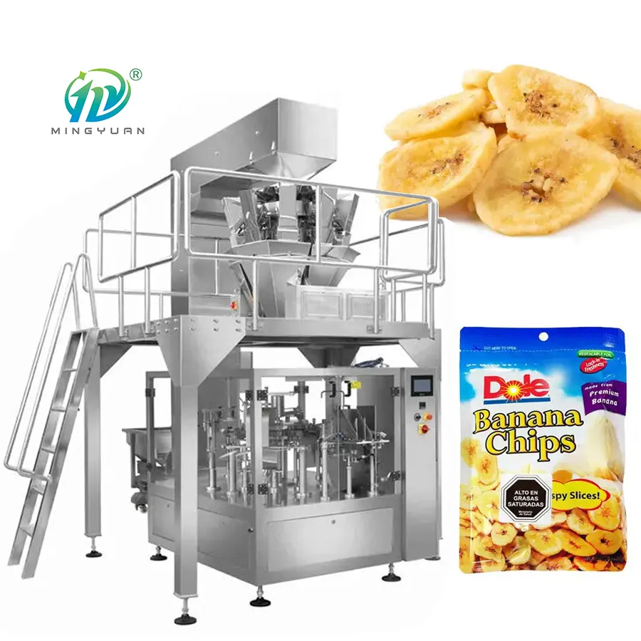 Automatic premade pouch packing machine banana potato chips granule packing machine