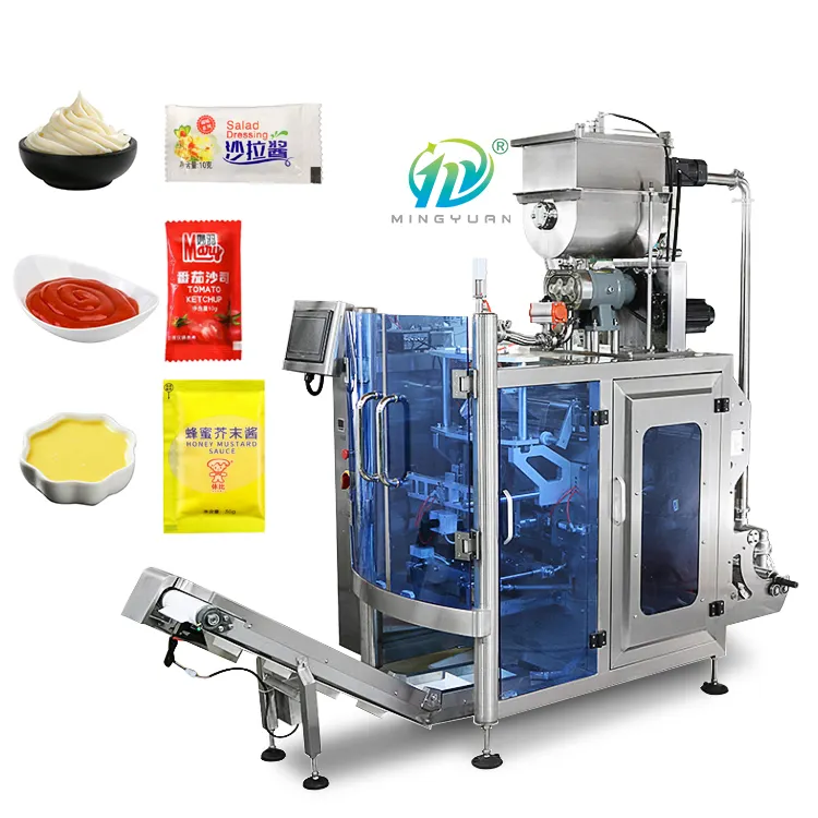Honey hot sauce sauce sachet packing machine filling machine ketchup salad sauce bag packing machine