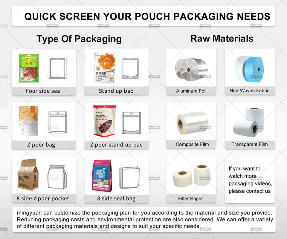 Stand up zipper bag packing machine Automatic Coffee bag Packing Machine granule packing machine