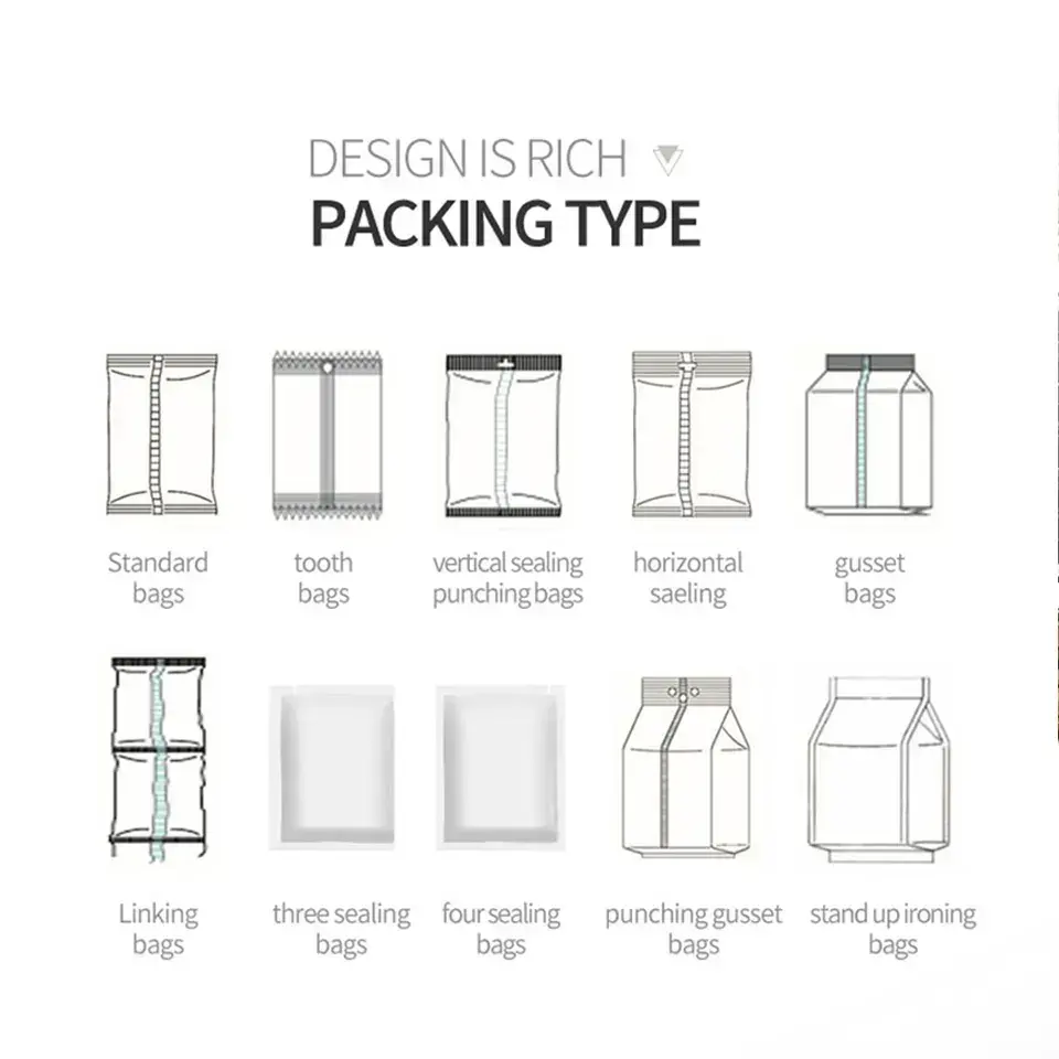 Stand up zipper bag packing machine Automatic spices ginger garlic pepper powder doypack packing machine powder packing machine